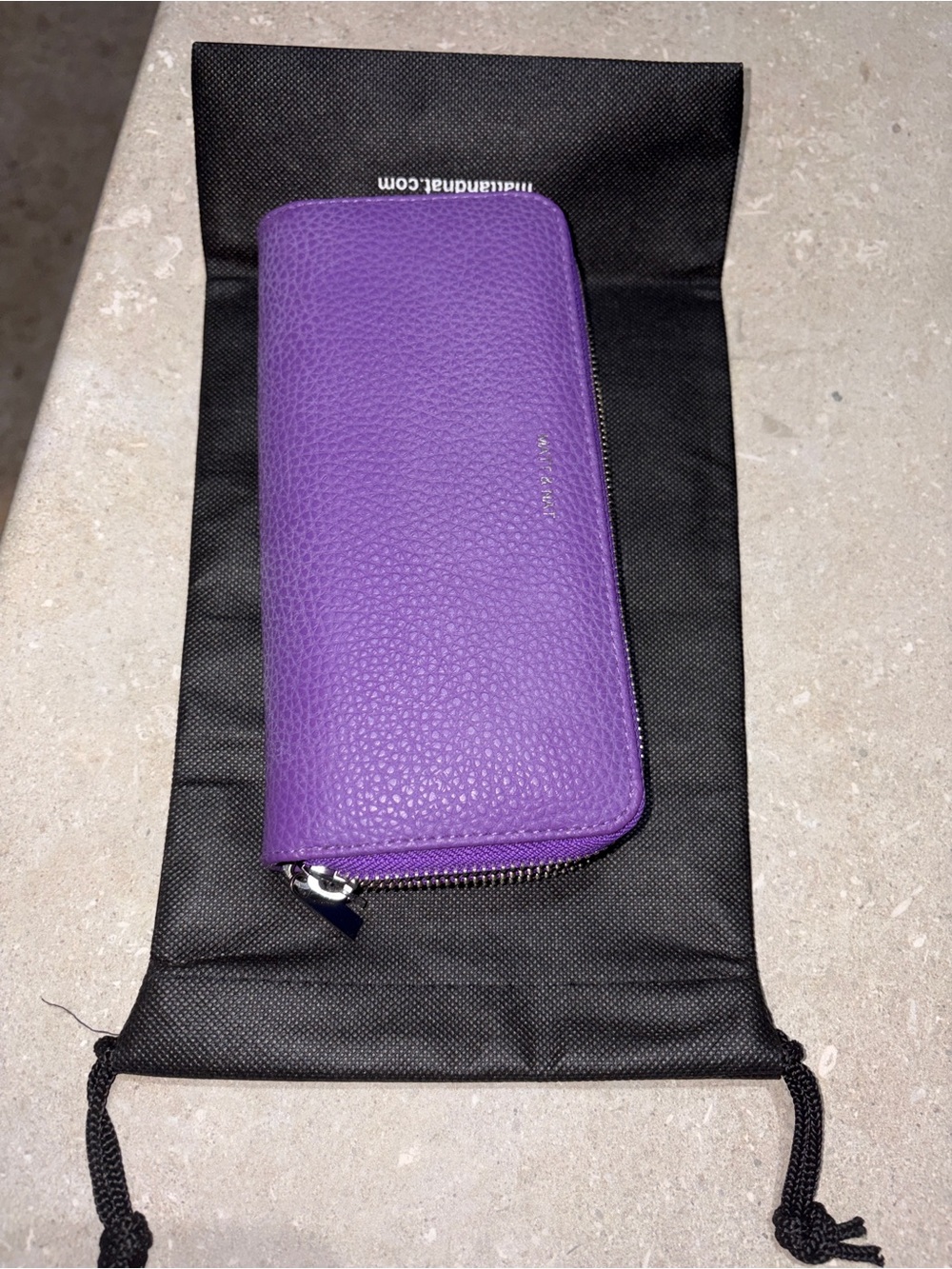 Matt & Nat Purple Pebble Zip Wallet